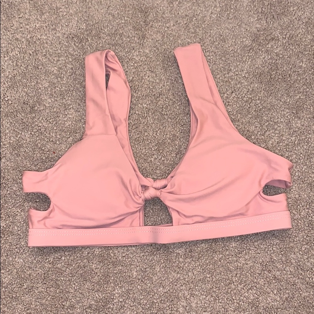 Baby pink bikini top